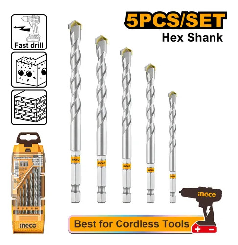 Набор сверл по камню 5 шт (24) INGCO AKDB6055